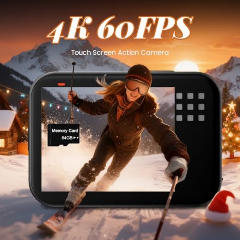 Outdoor Adventure Activities - Мини-камера для тела, экшн-камера 2K с