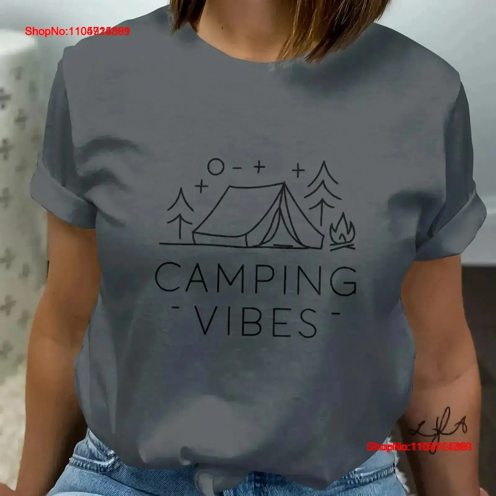 Outdoor Adventure Campgrounds - Футболка Camping Vibes для любителей природы